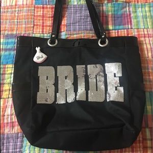 Bride Tote with bride pin: